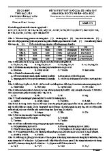 Đề thi thử THPT Quốc gia số 1 môn Hóa học năm 2017 - Mã đề 132 - Trường THPT chuyên Bạc Liêu (Có đáp án)
